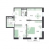 2-комн. квартира, 61,5 м²